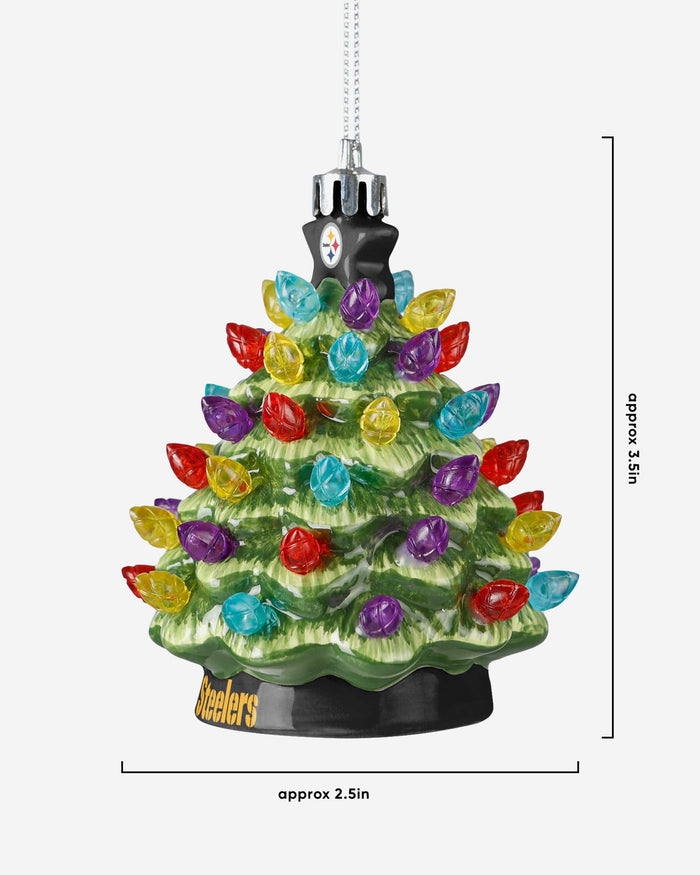 Pittsburgh Steelers Ceramic Tree Ornament FOCO - FOCO.com