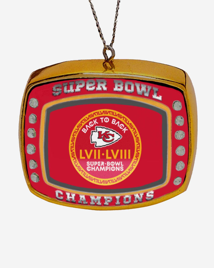 Kansas City Chiefs Super Bowl LVIII Champions Ring Ornament FOCO - FOCO.com