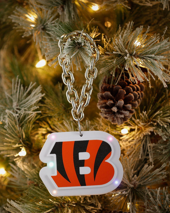 Cincinnati Bengals Big Logo Light Up Chain Ornament FOCO - FOCO.com