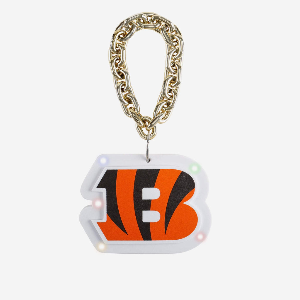 Cincinnati Bengals Big Logo Light Up Chain Ornament FOCO - FOCO.com