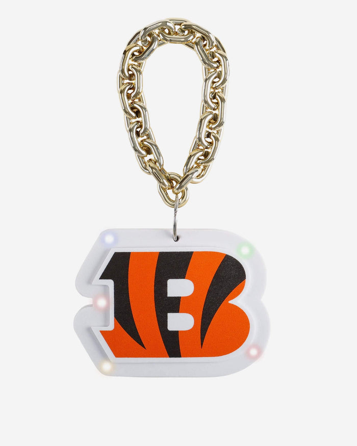 Cincinnati Bengals Big Logo Light Up Chain Ornament FOCO - FOCO.com