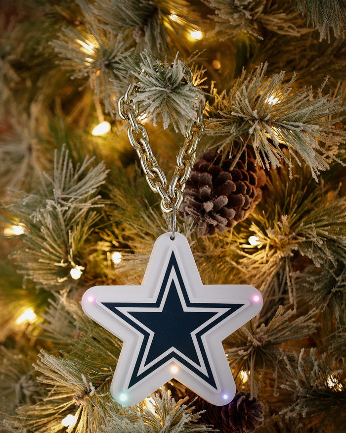 Dallas Cowboys Big Logo Light Up Chain Ornament FOCO - FOCO.com