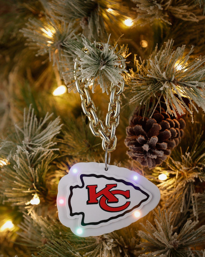 Kansas City Chiefs Big Logo Light Up Chain Ornament FOCO - FOCO.com