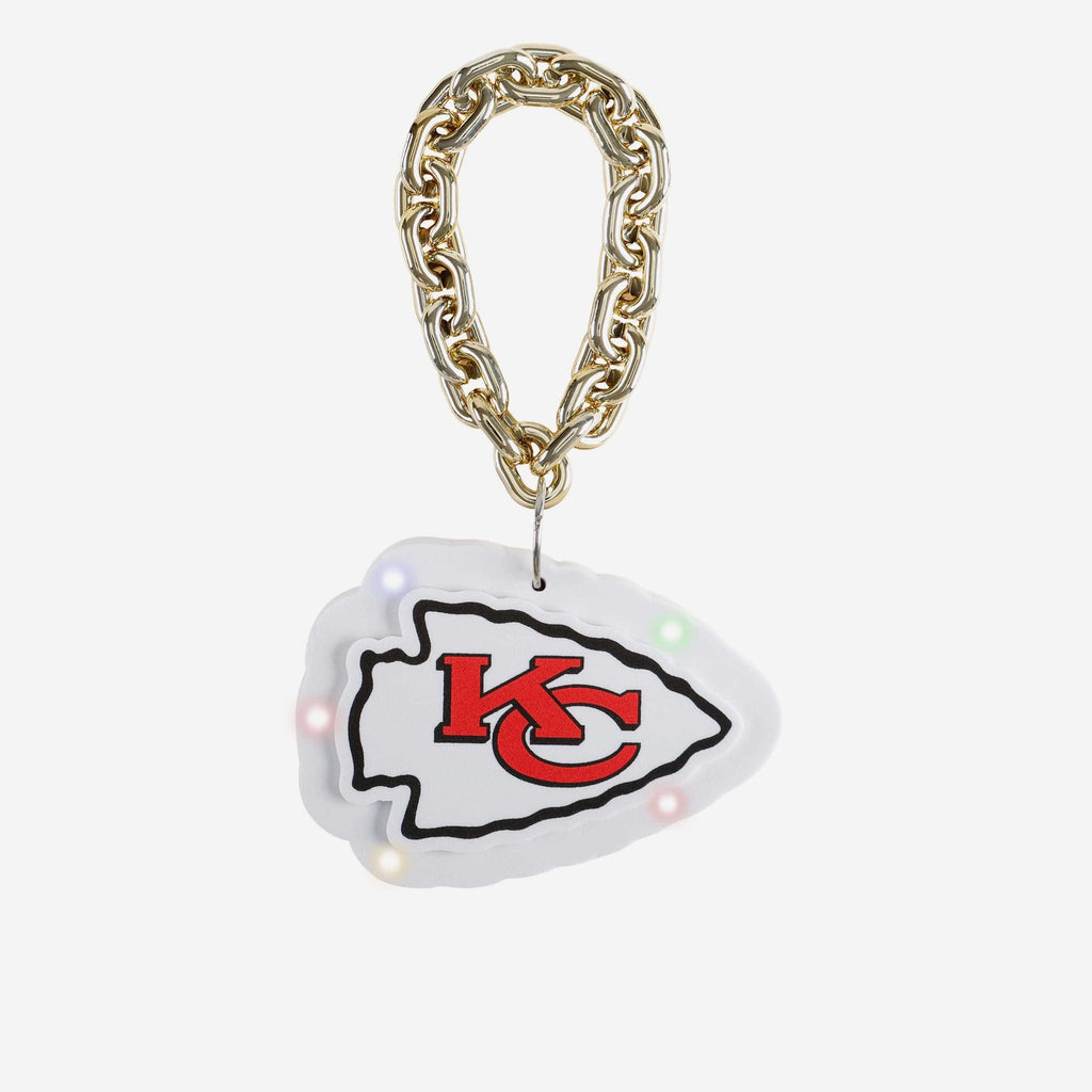 Kansas City Chiefs Big Logo Light Up Chain Ornament FOCO - FOCO.com