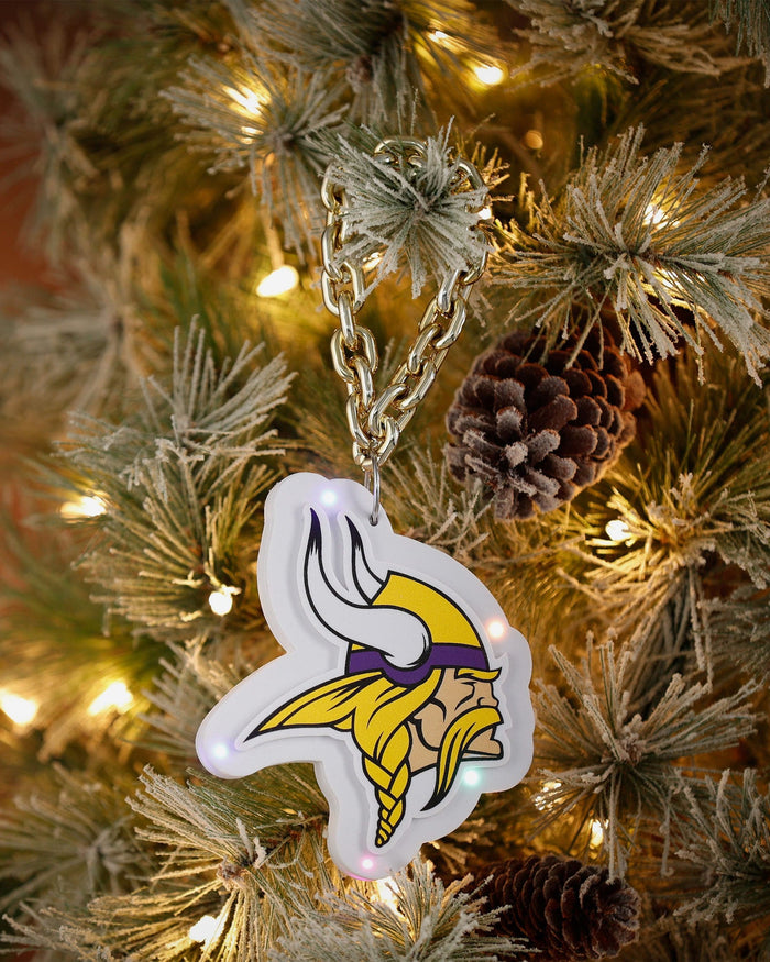 Minnesota Vikings Big Logo Light Up Chain Ornament FOCO - FOCO.com