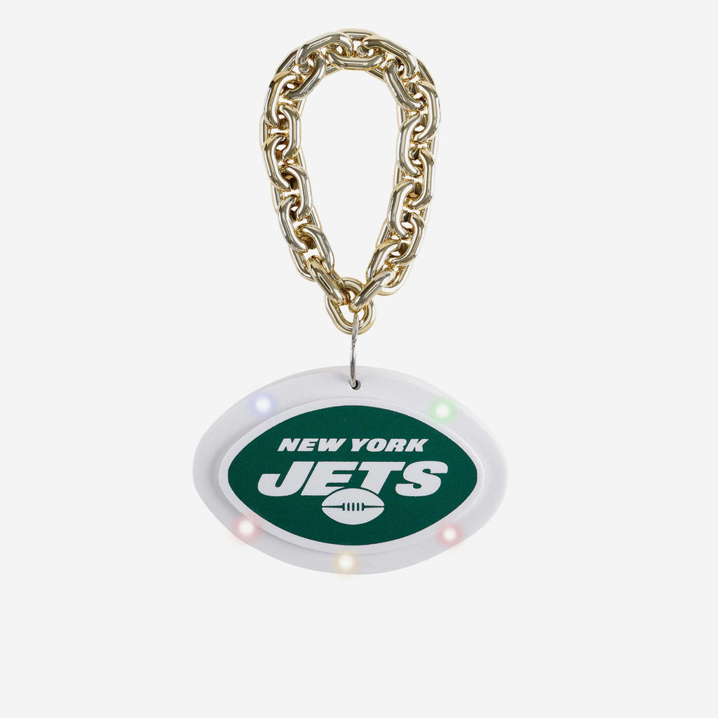 New York Jets Big Logo Light Up Chain Ornament FOCO - FOCO.com