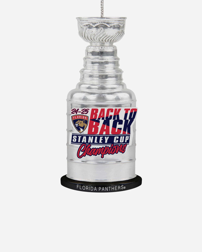 Florida Panthers 2025 Back To Back Stanley Cup Champions Trophy Ornament FOCO - FOCO.com