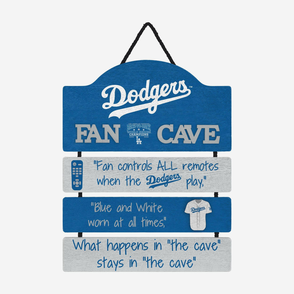 Los Angeles Dodgers 2025 Back To Back World Series Champions Fancave Sign FOCO - FOCO.com