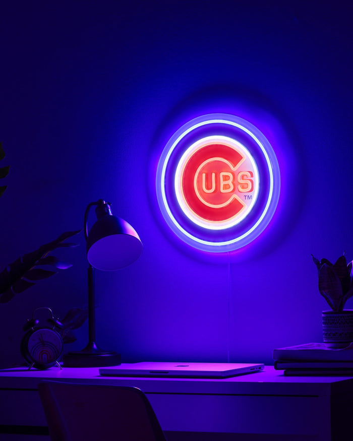 Chicago Cubs LED Neon Light Up Team Logo Sign FOCO - FOCO.com