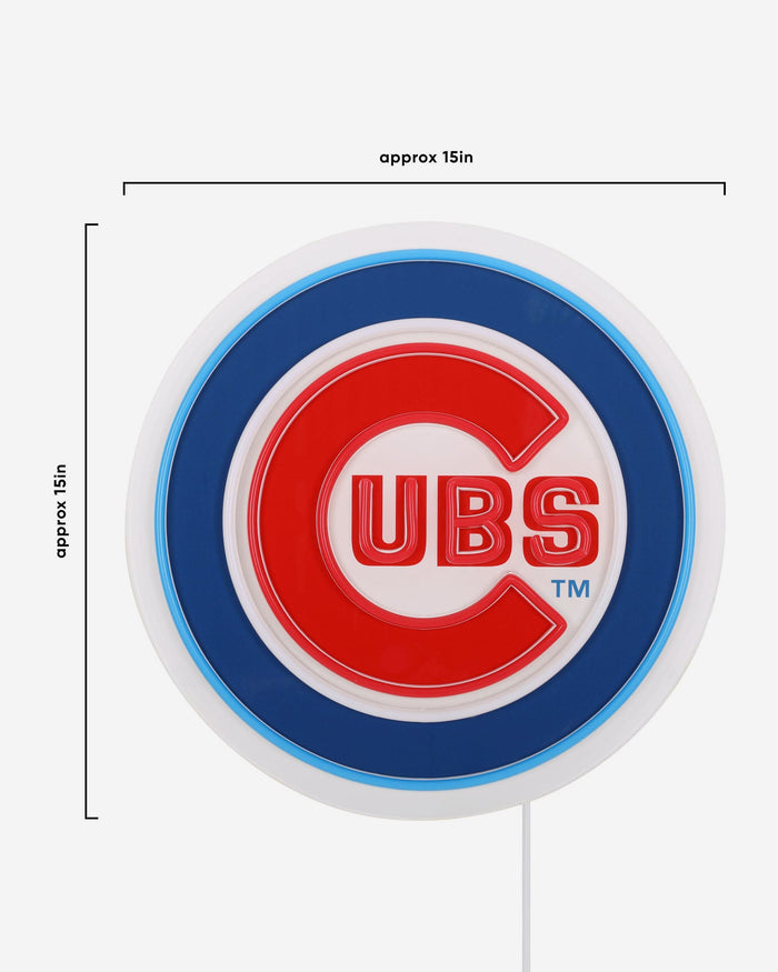 Chicago Cubs LED Neon Light Up Team Logo Sign FOCO - FOCO.com