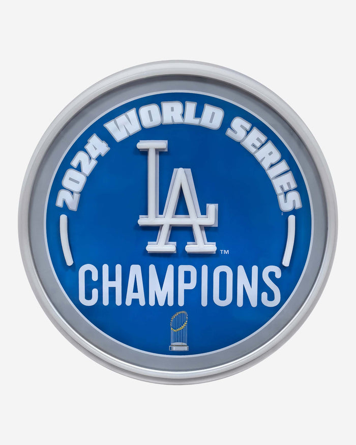 Los Angeles Dodgers 2024 World Series Champions Neon Light Up Team Logo Sign FOCO - FOCO.com