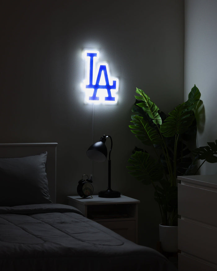 Los Angeles Dodgers LED Neon Light Up Team Logo Sign FOCO - FOCO.com