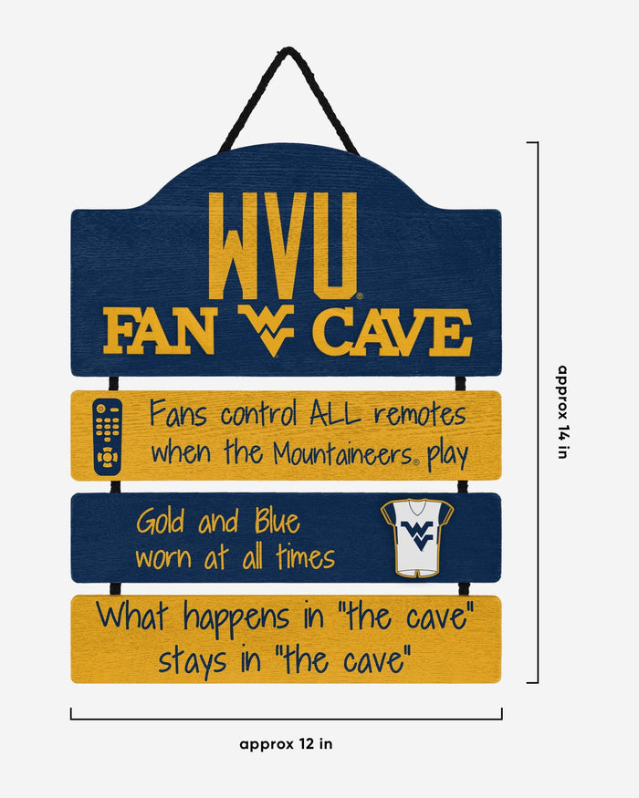 West Virginia Mountaineers Fancave Sign FOCO - FOCO.com