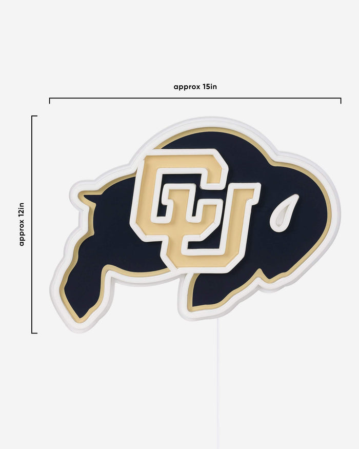 Colorado Buffaloes LED Neon Light Up Team Logo Sign FOCO - FOCO.com