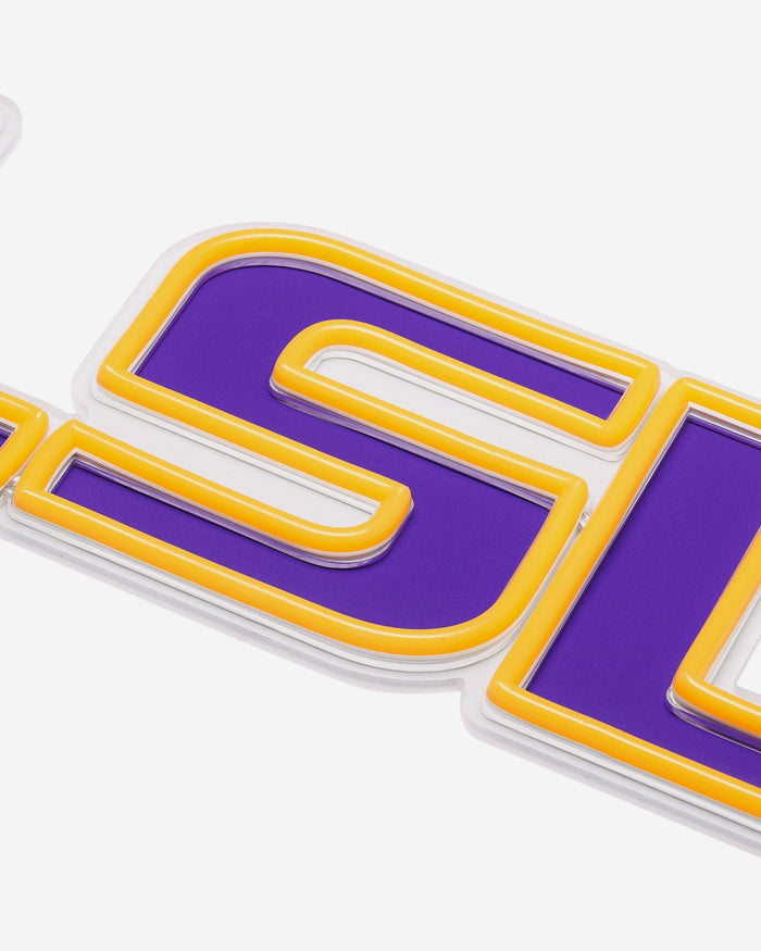 LSU Tigers LED Neon Light Up Team Logo Sign FOCO - FOCO.com