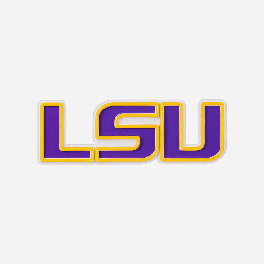 LSU Tigers LED Neon Light Up Team Logo Sign FOCO - FOCO.com