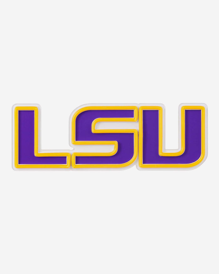 LSU Tigers LED Neon Light Up Team Logo Sign FOCO - FOCO.com