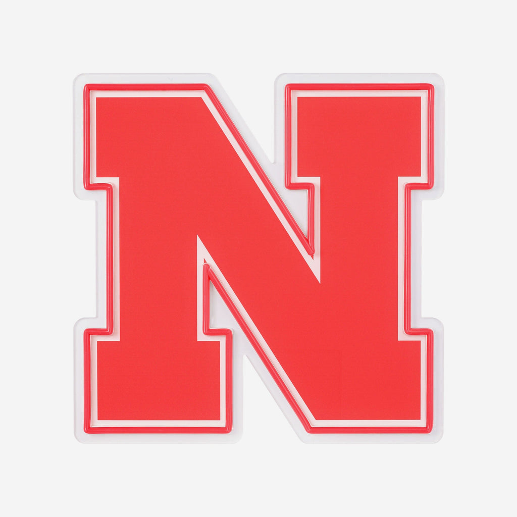 Nebraska Cornhuskers LED Neon Light Up Team Logo Sign FOCO - FOCO.com