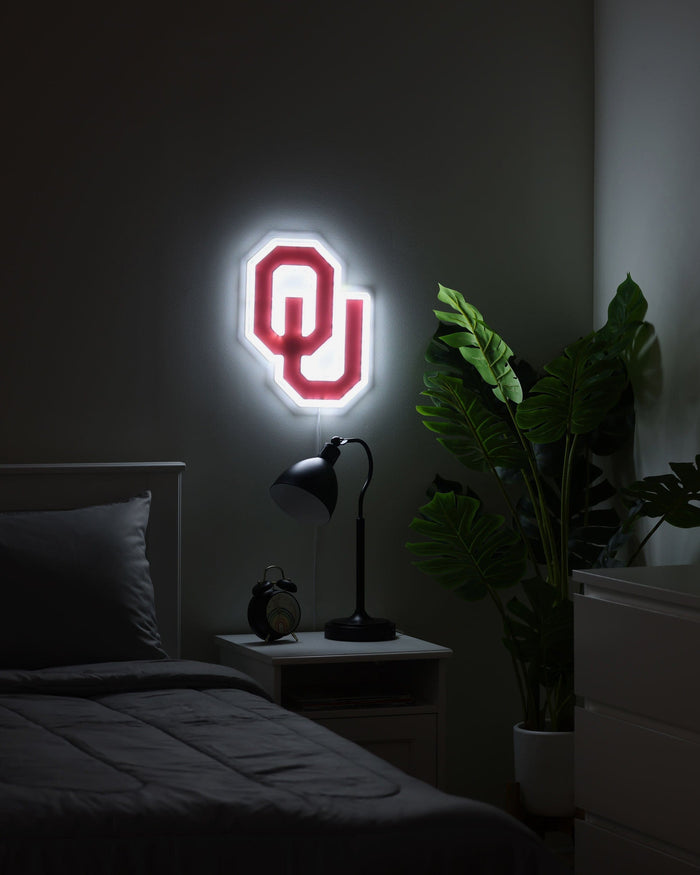 Oklahoma Sooners LED Neon Light Up Team Logo Sign FOCO - FOCO.com