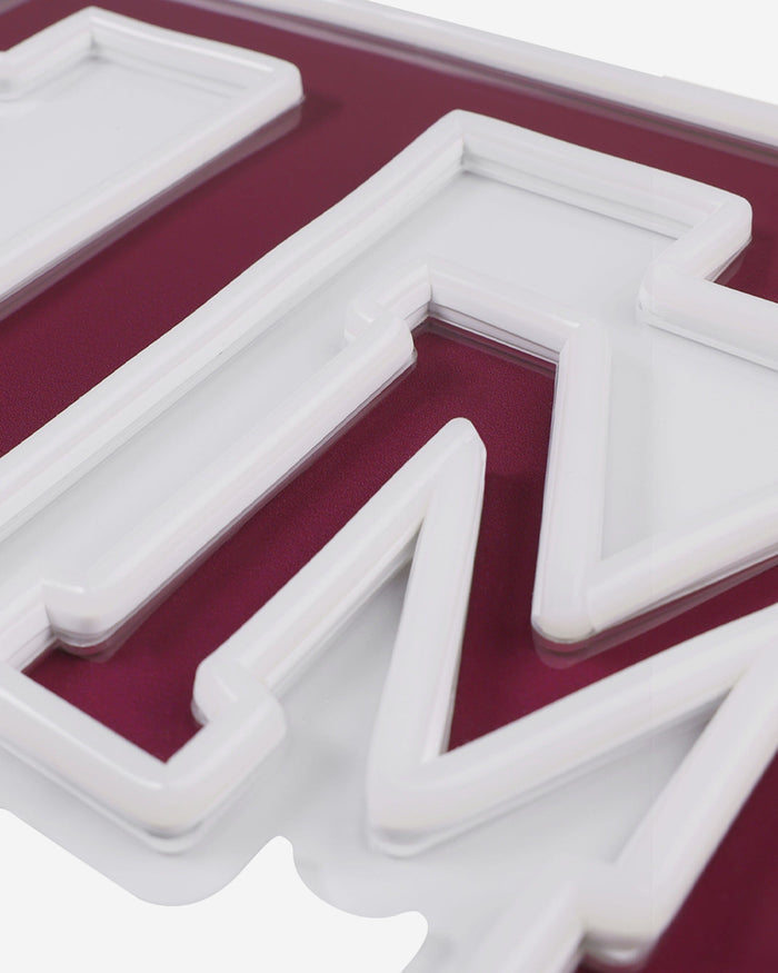 Texas A&M Aggies LED Neon Light Up Team Logo Sign FOCO - FOCO.com