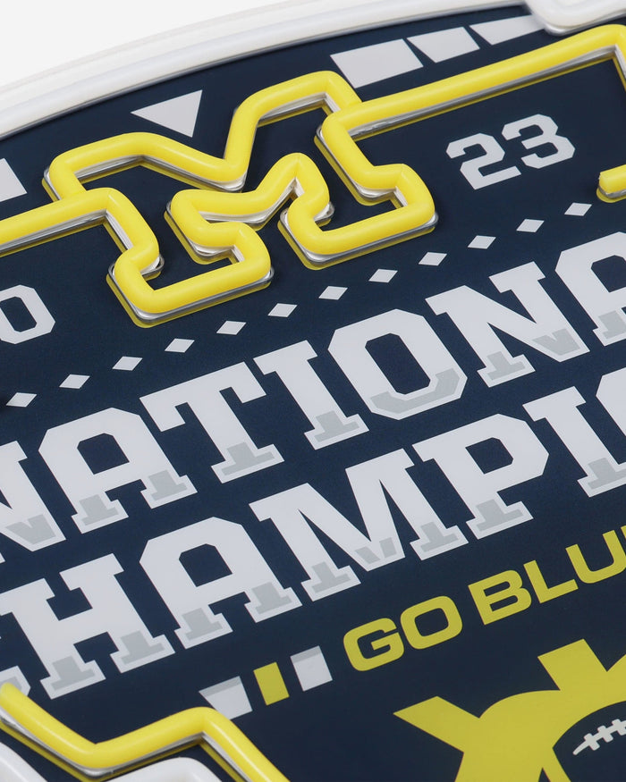 Michigan Wolverines 2023 Football National Champions LED Neon Sign FOCO - FOCO.com