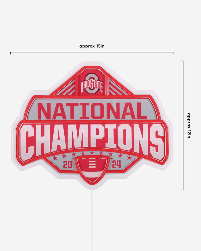 Ohio State Buckeyes 2024 Football National Champions LED Neon Sign FOCO - FOCO.com