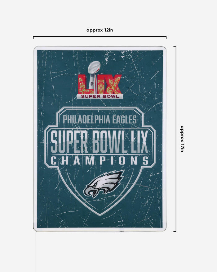 Philadelphia Eagles Super Bowl LIX Champions Big Logo Backlit Sign FOCO - FOCO.com