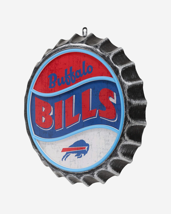 Buffalo Bills LED Neon Backlit Bottle Cap Wall Sign FOCO - FOCO.com