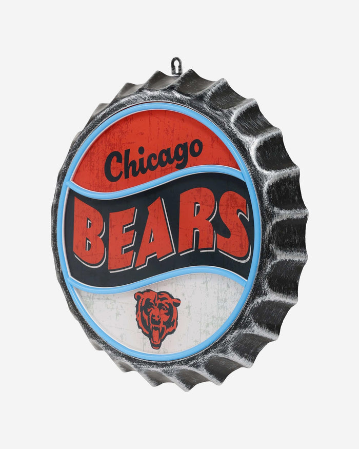 Chicago Bears LED Neon Backlit Bottle Cap Wall Sign FOCO - FOCO.com