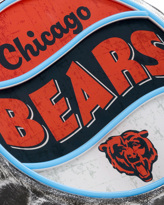 Chicago Bears LED Neon Backlit Bottle Cap Wall Sign FOCO - FOCO.com