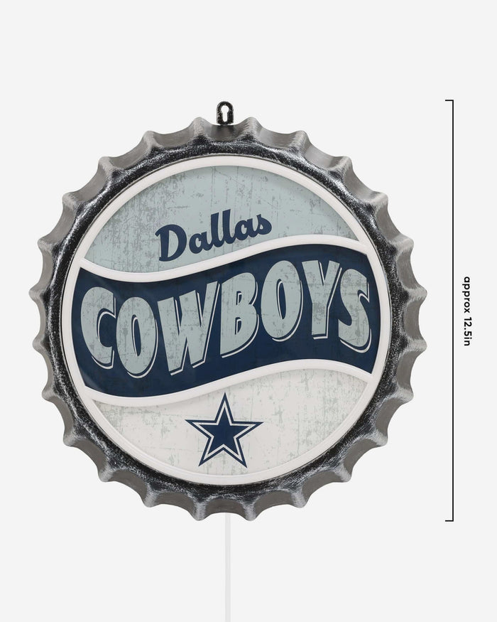 Dallas Cowboys LED Neon Backlit Bottle Cap Wall Sign FOCO - FOCO.com