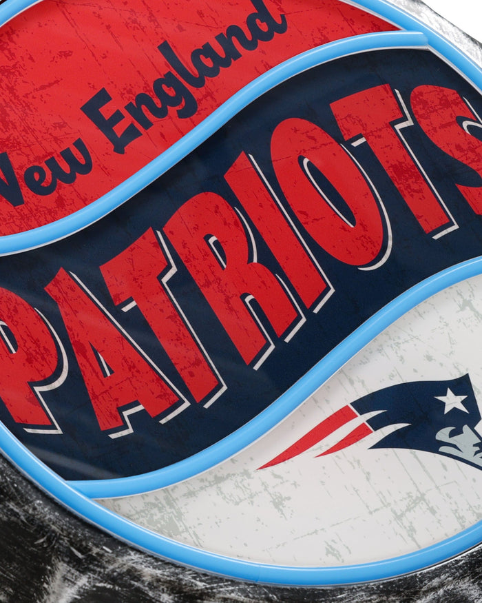 New England Patriots LED Neon Backlit Bottle Cap Wall Sign FOCO - FOCO.com