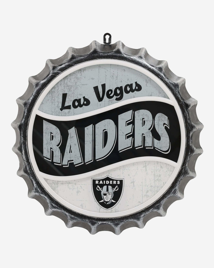 Las Vegas Raiders LED Neon Backlit Bottle Cap Wall Sign FOCO - FOCO.com
