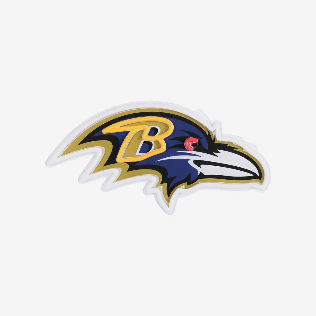 Baltimore Ravens LED Neon Light Up Team Logo Sign FOCO - FOCO.com