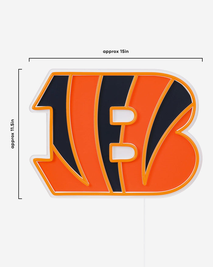 Cincinnati Bengals LED Neon Light Up Team Logo Sign FOCO - FOCO.com