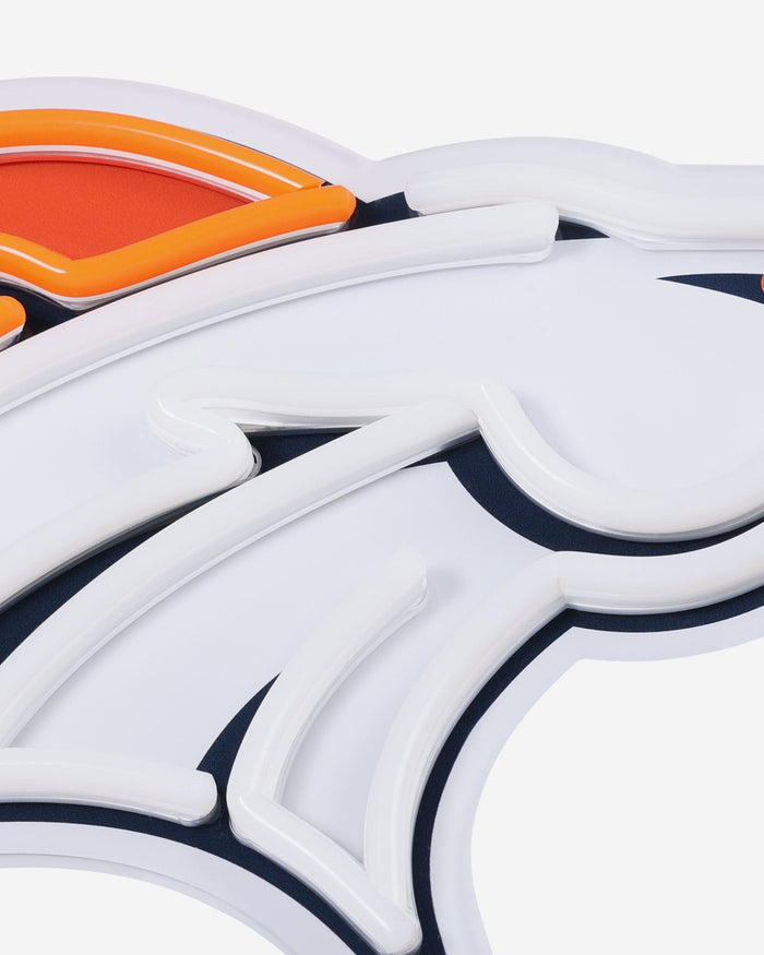 Denver Broncos LED Neon Light Up Team Logo Sign FOCO - FOCO.com