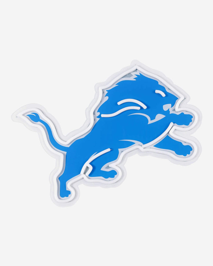 Detroit Lions LED Neon Light Up Team Logo Sign FOCO - FOCO.com