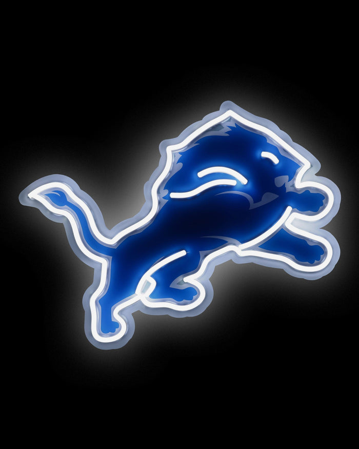 Detroit Lions LED Neon Light Up Team Logo Sign FOCO - FOCO.com