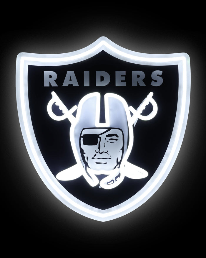 Las Vegas Raiders LED Neon Light Up Team Logo Sign FOCO - FOCO.com