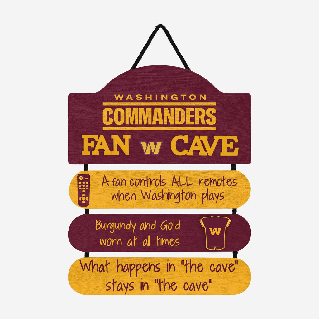 Washington Commanders Mancave Sign FOCO