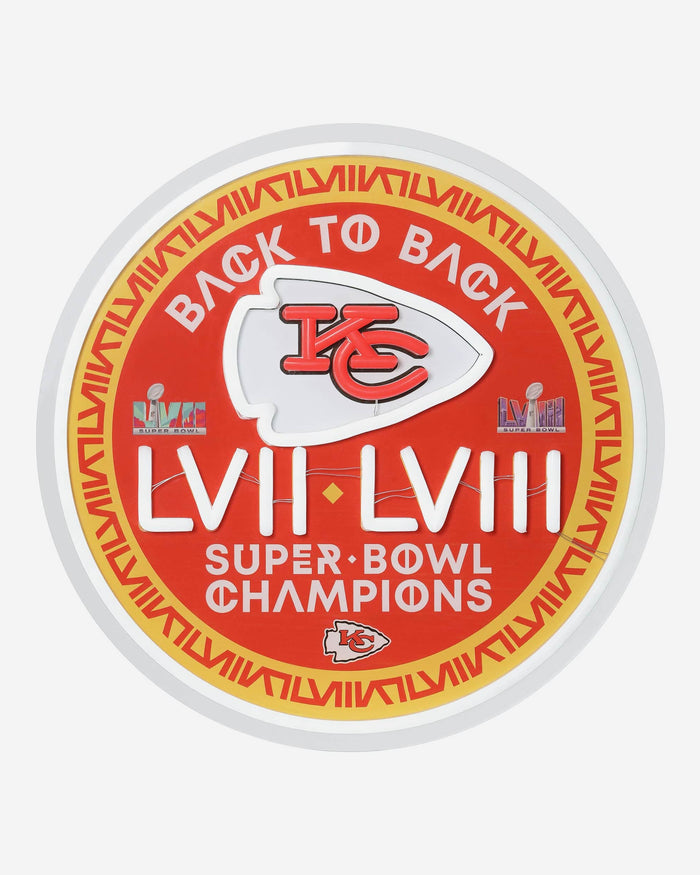 Kansas City Chiefs Super Bowl LVIII Champions LED Neon Sign FOCO - FOCO.com