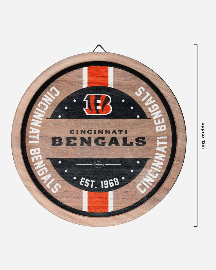 Cincinnati Bengals Wooden Barrel Sign FOCO - FOCO.com