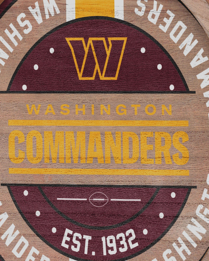 Washington Commanders Wooden Barrel Sign FOCO - FOCO.com