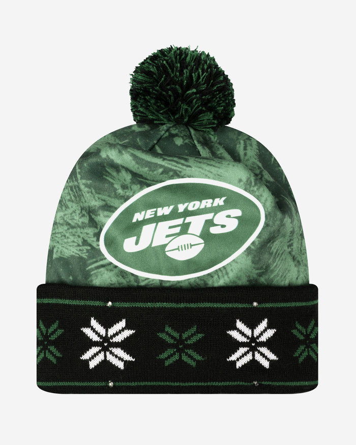 New York Jets Big Logo Light Up Beanie FOCO - FOCO.com