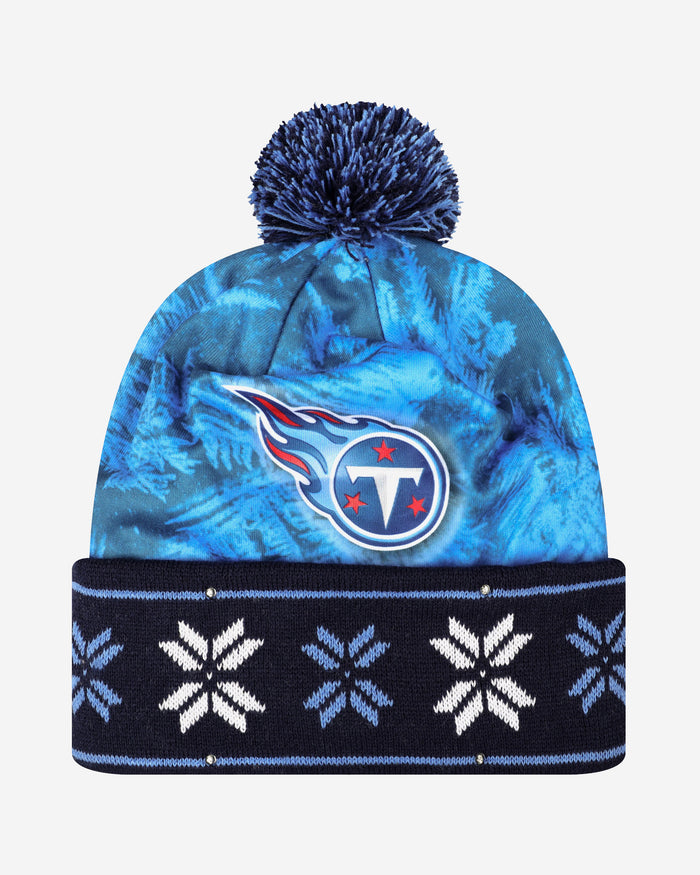 Tennessee Titans Big Logo Light Up Printed Beanie FOCO - FOCO.com