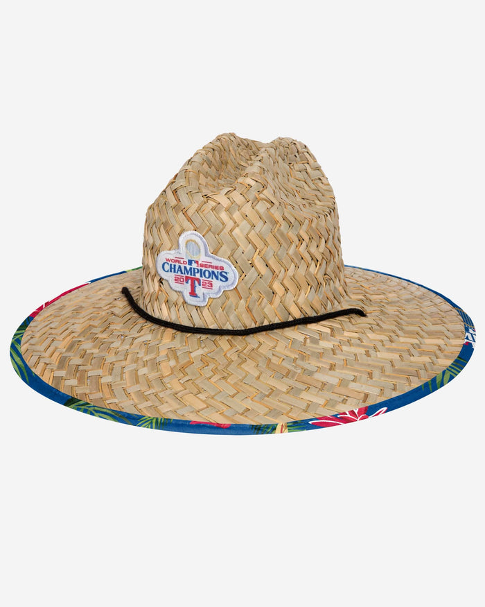 Texas Rangers 2023 World Series Champions Floral Straw Hat FOCO - FOCO.com