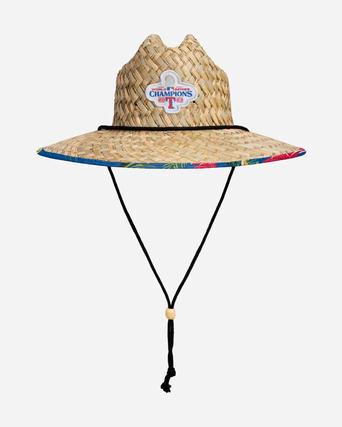 Texas Rangers 2023 World Series Champions Floral Straw Hat FOCO - FOCO.com