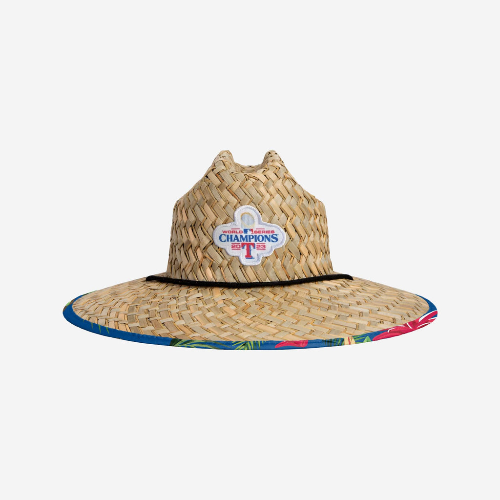 Texas Rangers 2023 World Series Champions Floral Straw Hat FOCO - FOCO.com