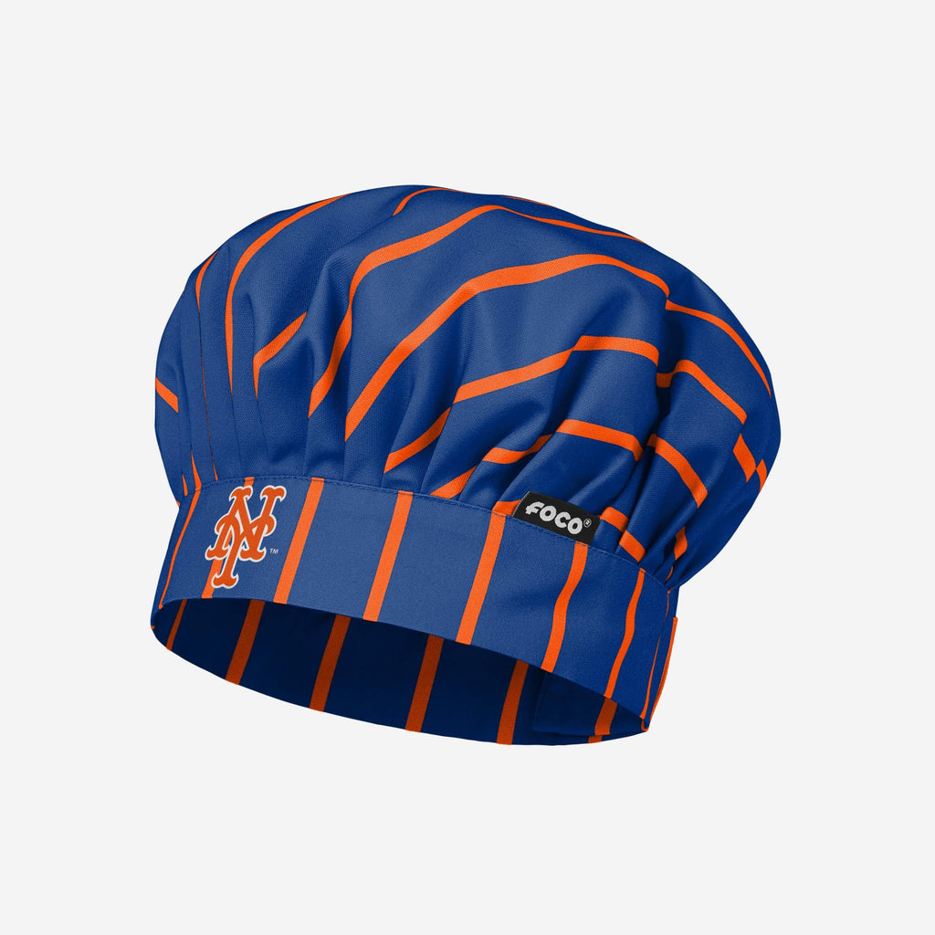 New York Mets Pinstripe Chef Hat FOCO - FOCO.com