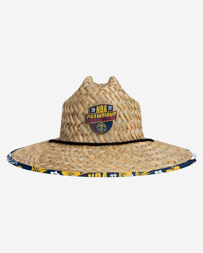 Denver Nuggets 2023 NBA Champions Straw Hat FOCO - FOCO.com